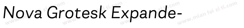 Nova Grotesk Expande字体转换